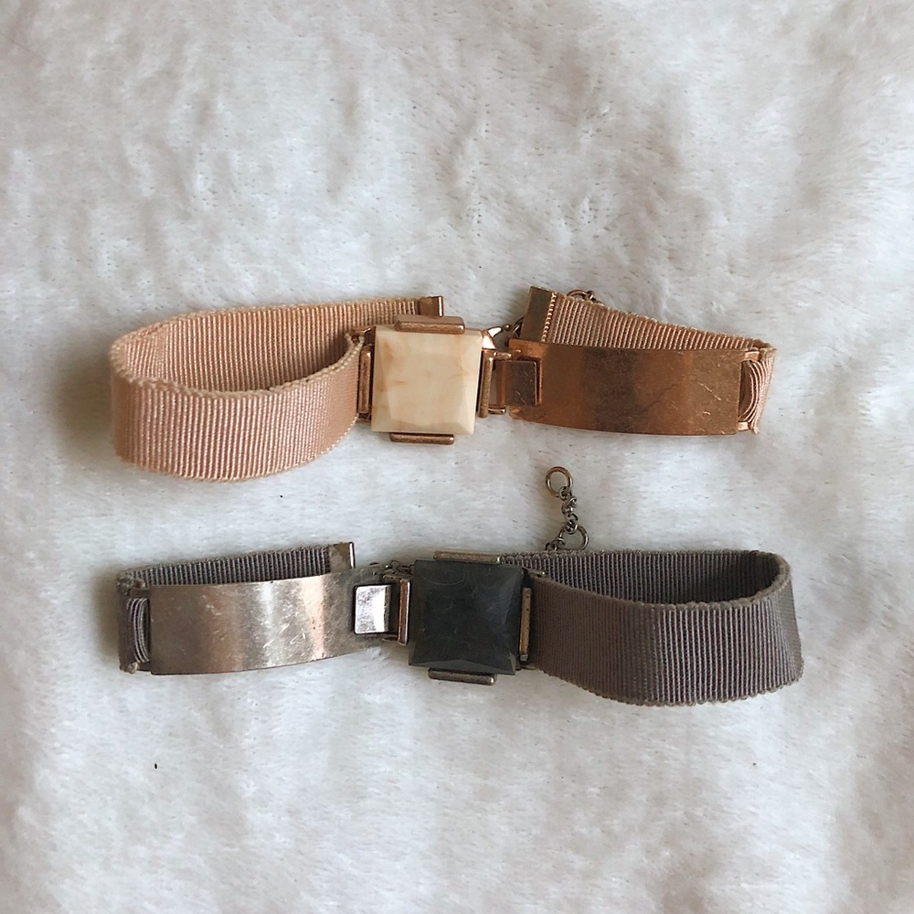 Urban Outfitters Stone Choker Necklace (Rose&Gray)